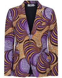 Ohema Ohene - Femi Cotton African Print Blazer – Fairground - Lyst