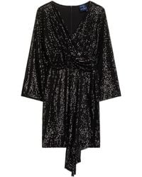 Tantra Spain Sl - Sequined Dress With V-Neckline And Draped Waistline - Lyst