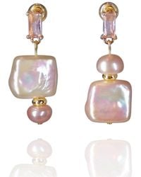 Ninemoo - Perfume Bottle Pearl Drop Earrings - Lyst