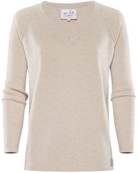 YOU LOOK PERFECT - Pullover Dorina, Merino Sweater With V-Neck - Lyst