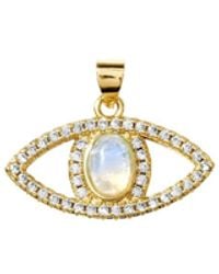 Alexie of Athens - Majestic Opal Pave Evil Eye Charm - Lyst