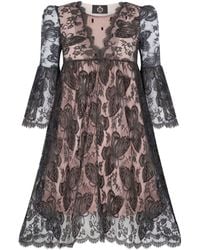 Lisa The Label - Le Jardin Short Butterfly Dahlia Dress - Lyst