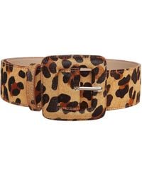 BeltBe - Neutrals Square Buckle Belt - Lyst