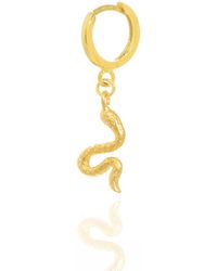 C.J.M - Single Snake Earring - Lyst