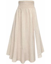 Frock Tales - Neutrals Sicily Midaxi Skirt With Split - Lyst