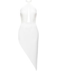 Nomi Fame - Pamela Halter Neck Dress With Asymmetric Skirt - Lyst