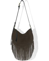 Kim Foley - Suede Fringe Crossbody – Chocolate - Lyst