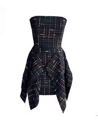 Mirimalist - Strapless Tweed Dress - Lyst