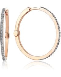 Reis Jewellery - Diamond Hoop Earrings - Lyst