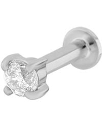 Zohreh - Diamond Solitaire Flat Back Earring 14K - Lyst