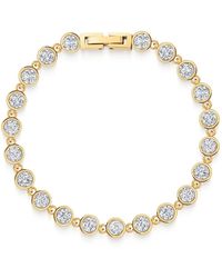 Nialaya - Round Gem Link Bracelet - Lyst