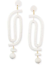 By Chavelli - Labyrinth Dangly Statement Earrings - Lyst