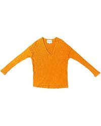 Lindsay Nicholas New York - V-Neck Cable Sweater - Lyst