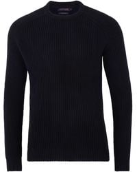 Paul James Knitwear - Heavyweight Cotton Clark Fisherman Rib Knit Jumper - Lyst