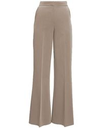BLUZAT - Neutrals High Waist Trousers - Lyst