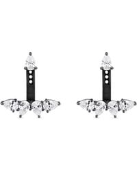 SALLY SKOUFIS - Pure Ear Jacket With Made Cz Diamond Stimulant - Lyst