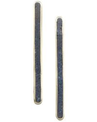 Zeworks - Lapita Stick Lapis Lazuli Earrings - Lyst