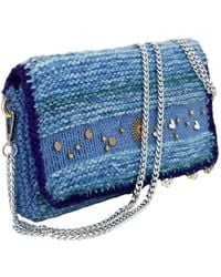 Hilo De Mar - Cíes Hand Knitted Bag With Charms - Lyst