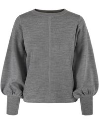 tirillm - Alison Merino Wool Sweater With Puffed Sleeves - Lyst