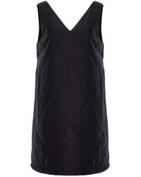 concept A trois - Quilted Dress With Two Side Zippers - Lyst