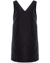 concept A trois - Quilted Dress With Two Side Zippers - Lyst