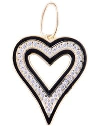 SHYMI - Enamel Open Heart Charm - Lyst