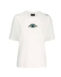 LOVEIST STORE - Circus Embroidered Evil Eye Cotton T-Shirt - Lyst