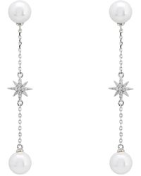 LÁTELITA London - Falling Star Pearl Drop Earrings - Lyst