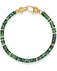 Nialaya - Dark Malachite Heishi Bracelet - Lyst