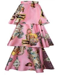 Maxjenny - Sicily Powder Pink Triple Skirt - Lyst