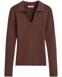 Victoria Paulsen - Samantha Long Sleeve Knit Polo - Lyst