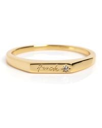 VicStoneNYC Fine Jewelry - 14K Natural Diamond “F*Ck” Signet Ring - Lyst
