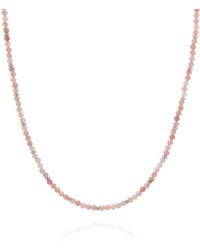 Nellou Jewellery - Opal October Birthstone Orbit Necklace - Lyst