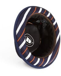 Dasmarca Hats - Bruno Felt Porkpie Hat With Retro Stripe Appliqué - Lyst