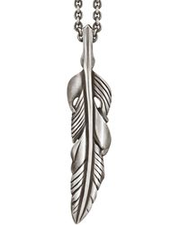 Snake Bones - Feather Pendant - Lyst