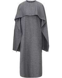 FRONT ROW SHOP - Opera Cape Maxi Dress - Lyst