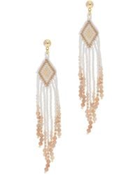 Saachi - Diamond Beaded Dangle Earrings - Lyst
