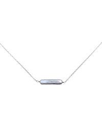 Kiri & Belle - Esme Baroque Pearl Bar Sterling Necklace - Lyst