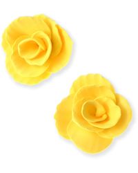 By Chavelli - Rosette Small Stud Earrings - Lyst