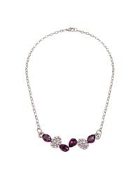 Modenaire - Amethyst Crystal Drop Pendant Necklace - Lyst