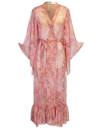 Jennafer Grace - Janys Scarf Sleeve Kimono - Lyst