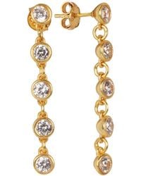 Lila Rasa - Crystal Tennis Earrings - Lyst