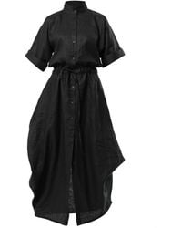 Metamorph - Long Linen Shirt Dress - Lyst