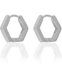 A Weathered Penny - Beau Huggie Hoops - Lyst