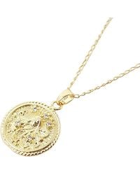 Harfi - Virgo Plated Zodiac Astrology Pendant Charm Necklace - Lyst