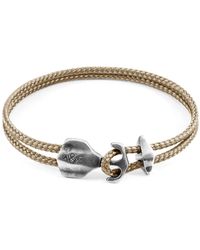 Anchor and Crew - Sand Delta Anchor & Rope Bracelet - Lyst