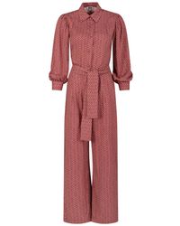 IN OUR NAME - Olmoti Long Sleeve Printed Jumpsuit - Lyst