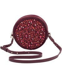 Fable England - Mushroom Embroidered Velvet Circle Bag - Lyst