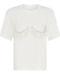 Sour Figs - Crystal Fringed T-Shirt - Lyst