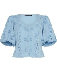 Rose & Nancy - Abi Cotton Lace Blouse - Lyst